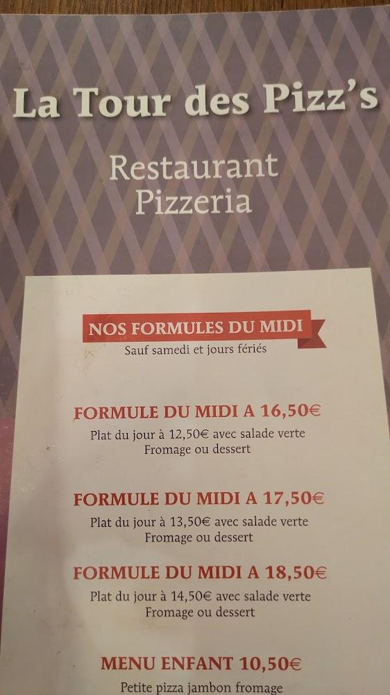 La Tour Des Pizz's - Menu Image 1